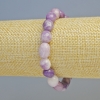 Pulsera de lepidolita natural, cuentas facetadas, diámetro 9x10 mm ± (elástica), longitud 18 cm+