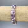Pulsera de amatista con motivo en chevron