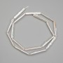 Cuentas barrocas con tono «gasolina» 25×4 mm, longitud 39 cm ±