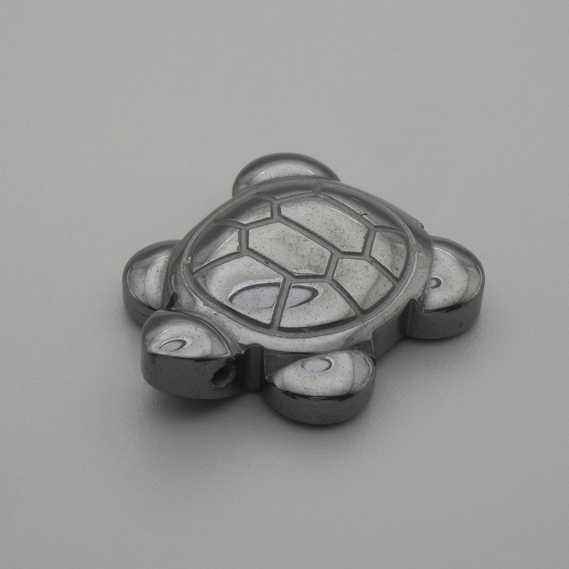 Estatuilla de tortuga de hematita 28×22 mm+