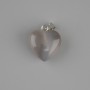 Colgante Corazón de Ágata Ahumada 15×15×22 mm+