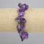 Pulsera de amatista en forma mariposa facetada 13–24×5–14 mm, longitud aprox. 18 cm, elástico