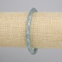Pulsera de Jadeíta cilíndrica, diámetro 8×5 mm ±, cuentas de 3 mm ±, longitud 18 cm ±, elástico