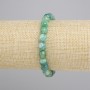 Pulsera de ágata con cuentas facetadas, diámetro 8 mm ±, longitud 18 cm ±, elástica