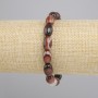 Pulsera de ágata en grano, diámetro 12×8 mm, longitud 18 cm, elástica