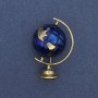 Broche «Globo» esmaltado en metal dorado 36×24 mm+