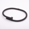 Pulsera «Clavo» de color metal negro, cierre hi-tech, circunferencia 18 cm