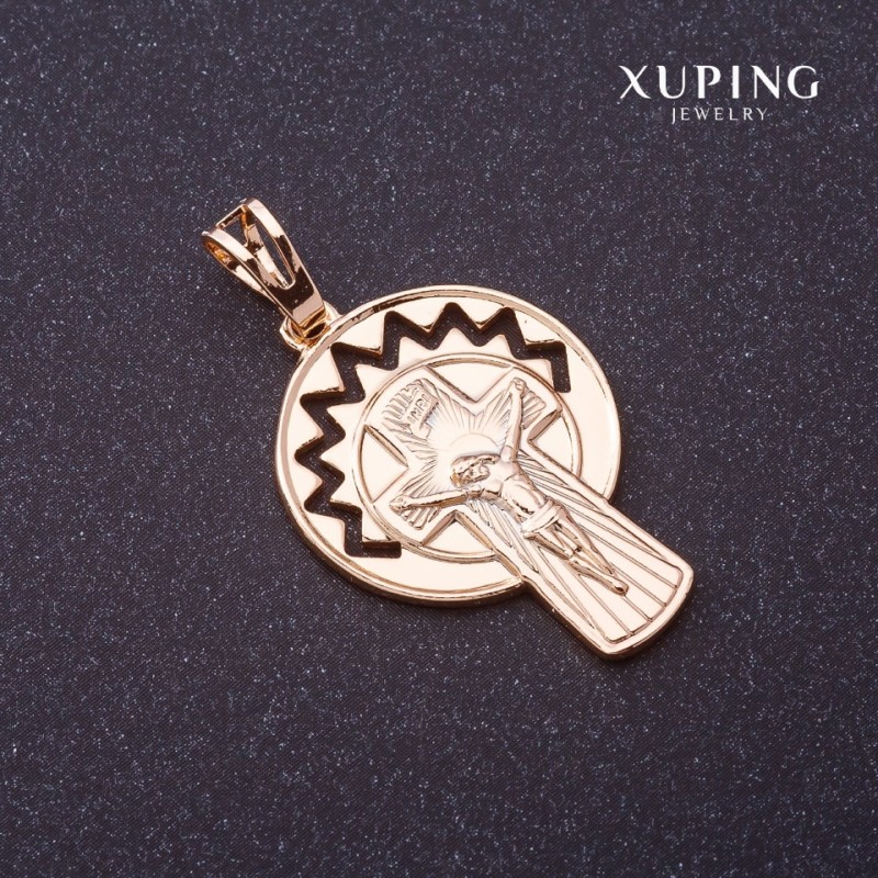 Colgante Xuping Cruz dorado 37x20 mm