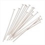 Alfiler con cabeza, 40 mm, metal claro, 1 kg