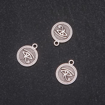 Accesorio colgante Ojo Egipcio 15×18 mm, empaque 20 g ±12 piezas