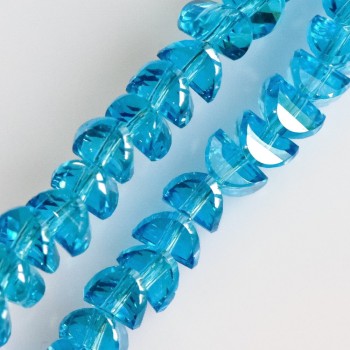 Cuentas de cristal azul claro en estilo Swarovski, diámetro 6×4 mm, hilo, 50 cm de longitud