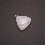 Colgante de cuarzo blanco 27×24(±)mm