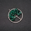 Colgante «Árbol de la felicidad» de malaquita, diámetro 30 mm