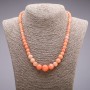 Collar de heliolita (artificial) bolas progresivas, diámetro 6-14 mm, longitud 45 cm