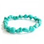 Pulsera elástica de turquesa verde con vetas