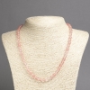 Collar de calcedonia sintética, cuentas lisas de 6 mm de diámetro, longitud 45 cm+