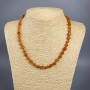 Collar de cornalina natural facetado, 49 cm