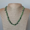 Collar de zoisita natural, fragmentos, diámetro 7×3 mm, longitud 47 cm ±